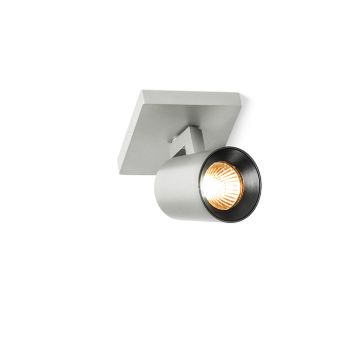 Kép KENNY I felületre szerelhető  szálcsiszolt alumínium/fekete 230V LED GU10 8W