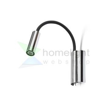 SHOW fali lámpa fekete króm 230V LED 3W 3000K