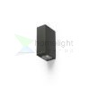 NICK II fali lámpa fekete elox 230V LED 2x3W 10° IP54 3000K