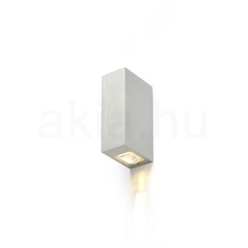 Kép NICK II fali lámpa szálcsiszolt alumínium 230V LED 2x3W 10° IP54 3000K