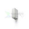 NICK II fali lámpa szálcsiszolt alumínium 230V LED 2x3W 10° IP54 3000K