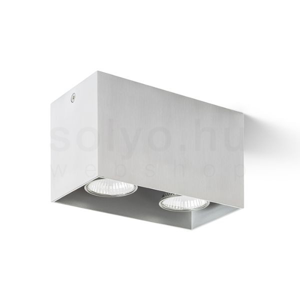 Kép AGATE II mennyezeti lámpa  szálcsiszolt alumínium 230V LED GU10 2x7W