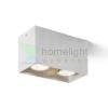 AGATE II mennyezeti lámpa  szálcsiszolt alumínium 230V LED GU10 2x7W