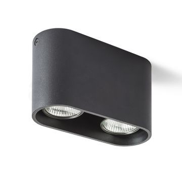 Kép MANTOVA II mennyezeti lámpa matt fekete  230V LED GU10 2x7W