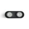 Kép MANTOVA II mennyezeti lámpa matt fekete  230V LED GU10 2x7W