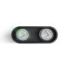MANTOVA II mennyezeti lámpa matt fekete  230V LED GU10 2x7W
