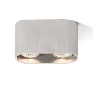 Kép MANTOVA II mennyezeti lámpa  szálcsiszolt alumínium 230V LED GU10 2x7W