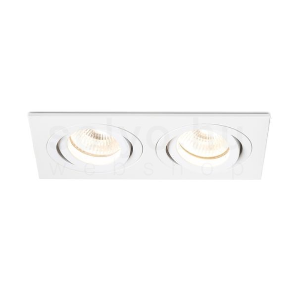 Kép PASADENA GU10 SQ II süllyesztett lámpa fehér  230V LED GU10 2x7W