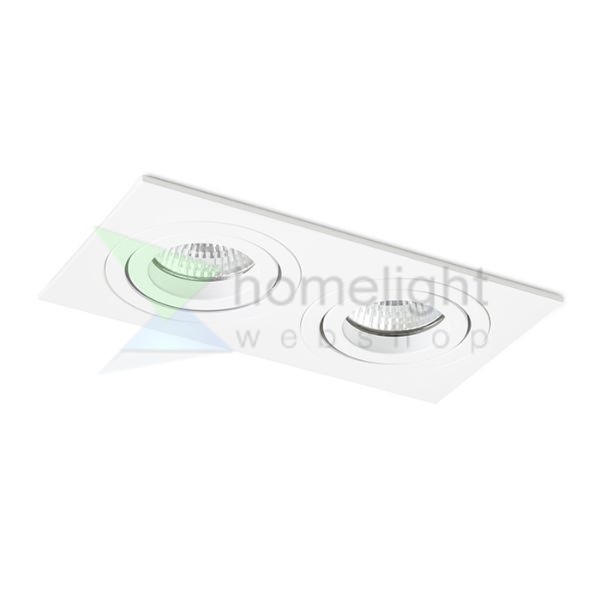 PASADENA GU10 SQ II süllyesztett lámpa fehér  230V LED GU10 2x7W