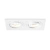 Kép PASADENA GU10 SQ II süllyesztett lámpa fehér  230V LED GU10 2x7W