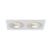 Kép PASADENA GU10 SQ II süllyesztett lámpa  szálcsiszolt alumínium 230V LED GU10 2x7W