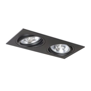 Kép PASADENA G53 SQ II  fekete  230V LED G53 2x15W