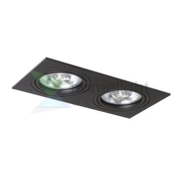 PASADENA G53 SQ II  fekete  230V LED G53 2x15W