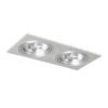 Kép PASADENA G53 SQ II   szálcsiszolt alumínium 230V LED G53 2x15W