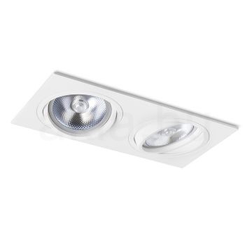 Kép PASADENA G53 SQ II  fehér  230V LED G53 2x15W