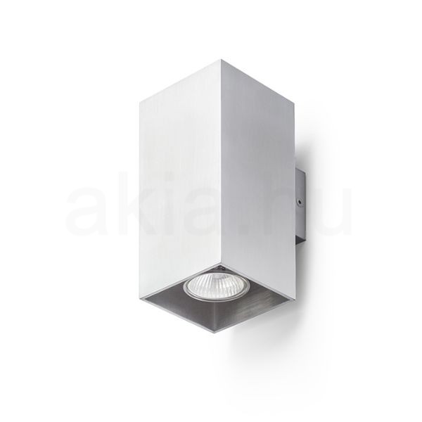 Kép AGATE II fali lámpa  szálcsiszolt alumínium 230V LED GU10 2x7W