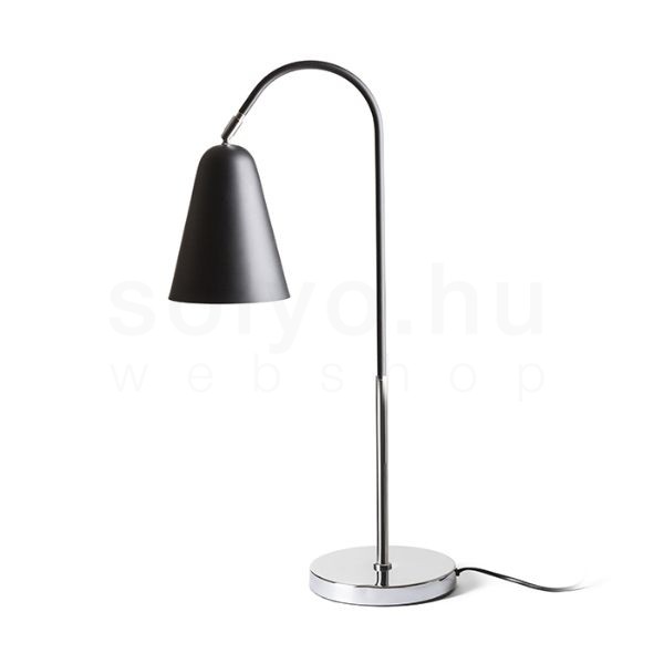 Kép GARBO asztali lámpa fekete króm 230V LED E27 15W