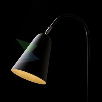 GARBO asztali lámpa fekete króm 230V LED E27 15W