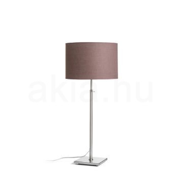 Kép EDIKA asztali lámpa barna matt nikkel 230V LED E27 15W