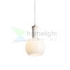 PULIRE RD függő lámpa  opál üveg/fa/króm 230V LED E14 6W