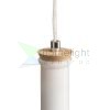 PULIRE RD függő lámpa  opál üveg/fa/króm 230V LED E14 6W