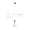 PULIRE CON függő lámpa  opál üveg/fa/króm 230V LED E14 6W