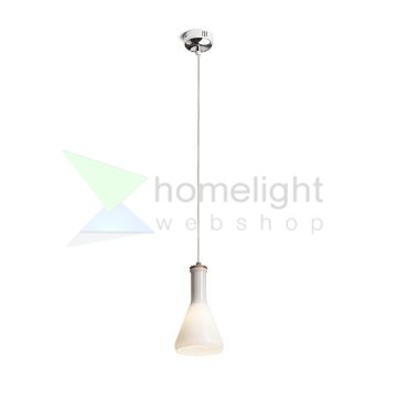 PULIRE CON függő lámpa  opál üveg/fa/króm 230V LED E14 6W