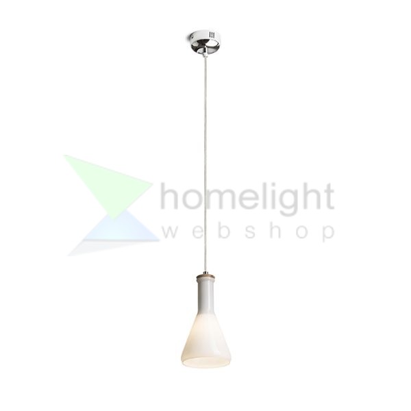PULIRE CON függő lámpa  opál üveg/fa/króm 230V LED E14 6W