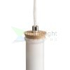 PULIRE CON függő lámpa  opál üveg/fa/króm 230V LED E14 6W