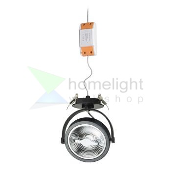 KELLY LED DIMM félsüllyesztett fekete  230V LED 12W 24°  3000K