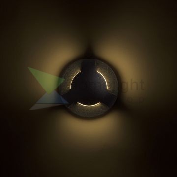 KICK III süllyesztett lámpa fekete 230V LED 3W IP54 3000K