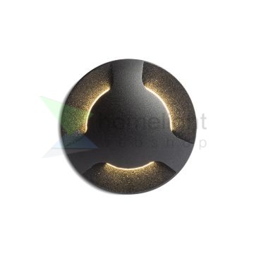 KICK III süllyesztett lámpa fekete 230V LED 3W IP54 3000K