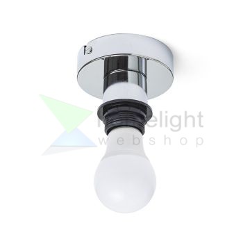 SOLO R mennyezeti lámpa alap  króm 230V LED E27 15W