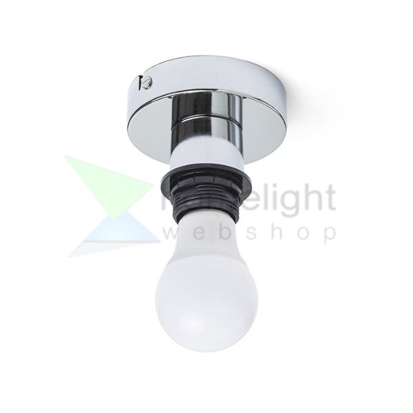 SOLO R mennyezeti lámpa alap  króm 230V LED E27 15W