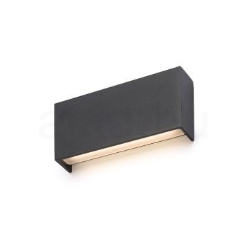 Kép TORINO fali lámpa fekete 230V LED 2x5W IP54 3000K