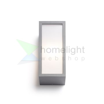 DURANT fali lámpa ezüstszürke  230V LED E27 15W IP54