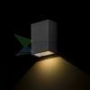PEKKO fali lámpa fekete 230V LED 3W 67° IP54 3000K