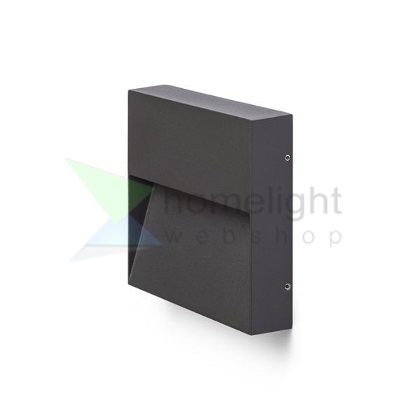 AQILA SQ fali lámpa antracitszürke 230V LED 6W IP54 3000K