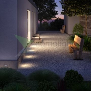 GORDIQ L süllyesztett lámpa antracitszürke 230V LED 3W IP65 3000K