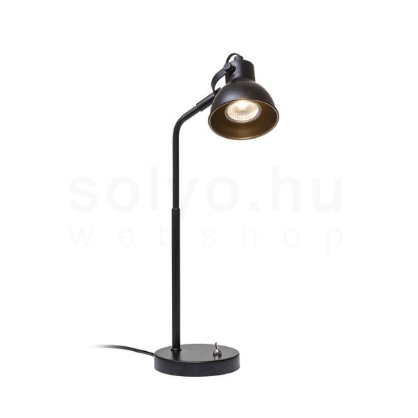 Kép ROSITA asztali lámpa fekete/aranysárga  230V LED GU10 9W