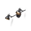 Kép ROSITA II fali lámpa fekete/aranysárga 230V LED GU10 2x9W
