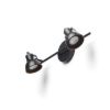 Kép ROSITA II fali lámpa fekete/aranysárga 230V LED GU10 2x9W