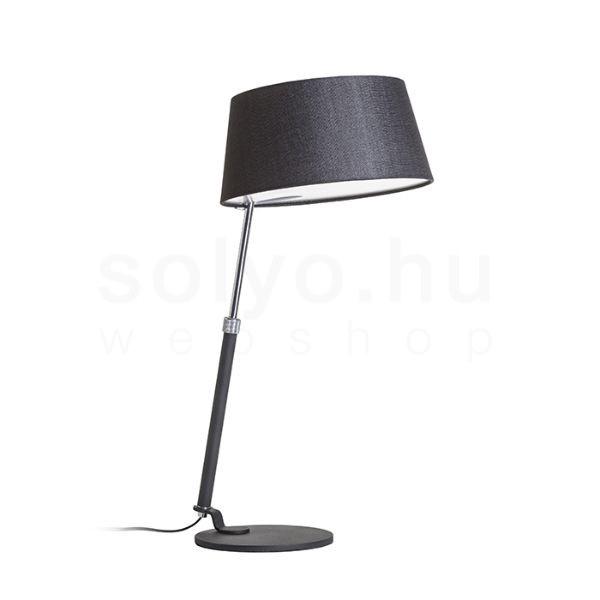 Kép RITZY asztali lámpa fekete króm 230V LED E27 15W