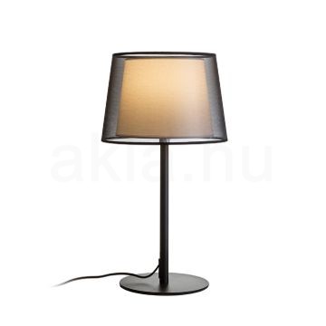 Kép ESPLANADE asztali lámpa átlátszó fekete/fehér króm 230V LED E27 15W