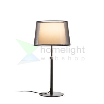ESPLANADE asztali lámpa átlátszó fekete/fehér króm 230V LED E27 15W