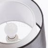 Kép ESPLANADE asztali lámpa átlátszó fekete/fehér króm 230V LED E27 15W
