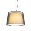 Kép ESPLANADE függő lámpa átlátszó fekete/fehér króm 230V LED E27 15W
