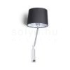 Kép SHARP fali lámpa fekete króm 230V LED E27 15W
