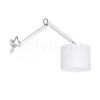 Kép MADISON W fali lámpa fehér króm 230V LED E27 15W