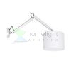 MADISON W fali lámpa fehér króm 230V LED E27 15W